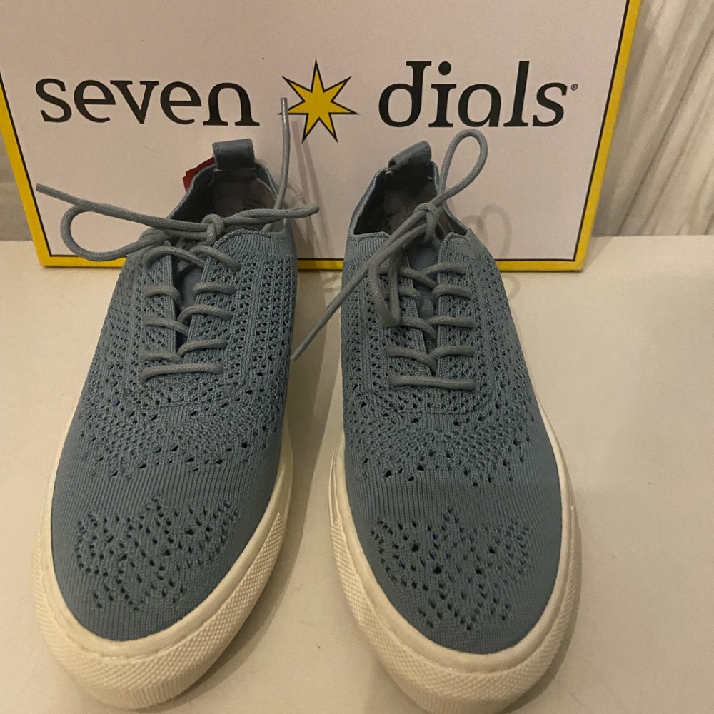Seven Duals light blue fabric cutout sneakers various sizes all NWT